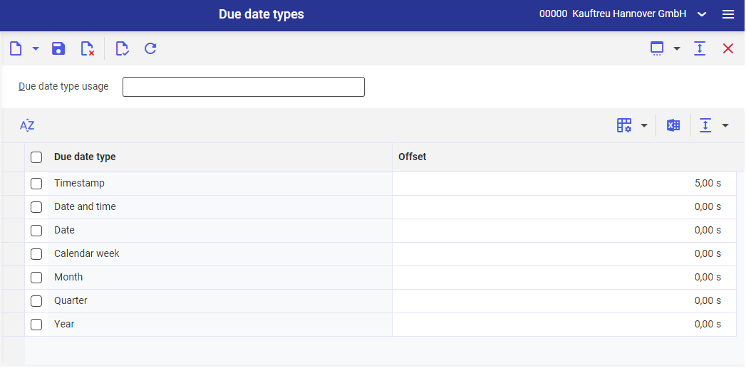 Due date types Comarch ERP Enterprise 6.4 Knowledge Base