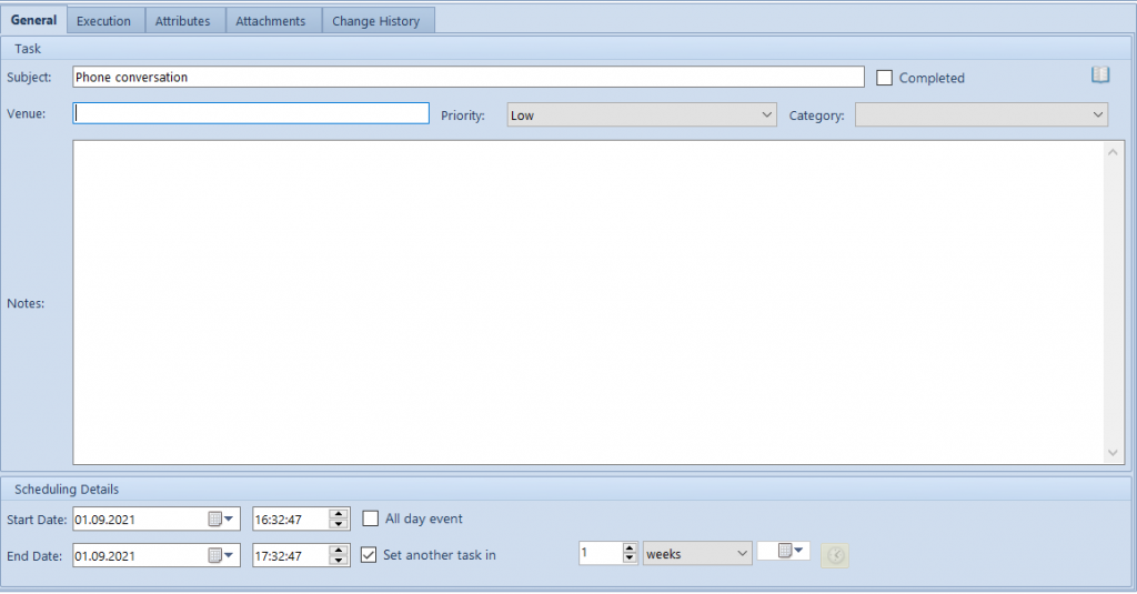 Tasks – Comarch ERP Standard 2022.1 Knowledge Base