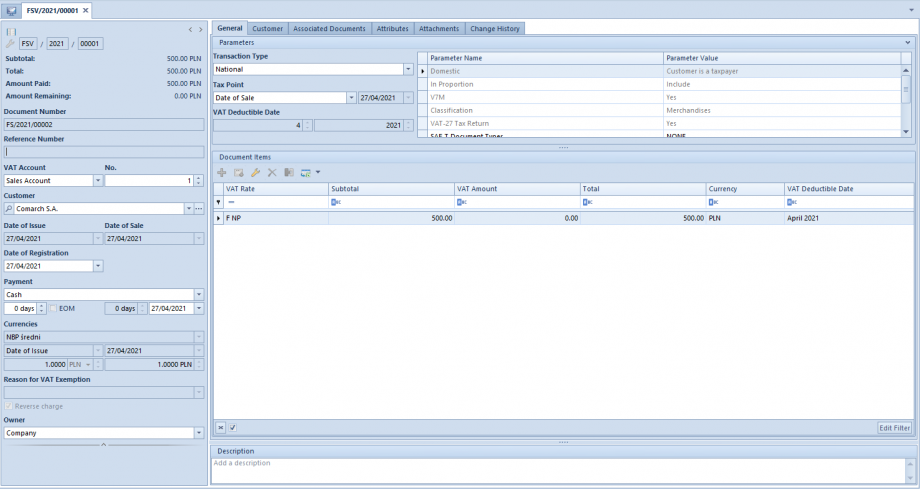 Reverse charge in vat invoices comarch erp standard 2022 5 knowledge base