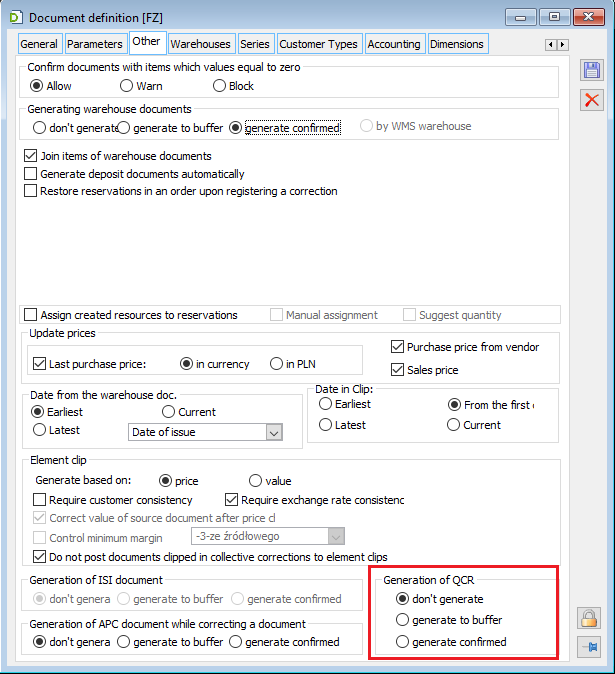 Automatic generation of QCR document from FZ