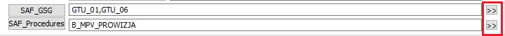 JPK_GTU, JPK_Procedures fields on the document, VAT tab