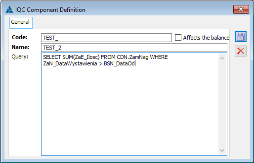 IQC component definition.