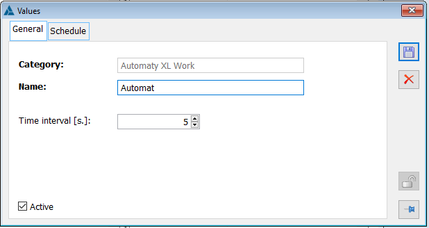 Adding a new XL Work Automated system, General tab