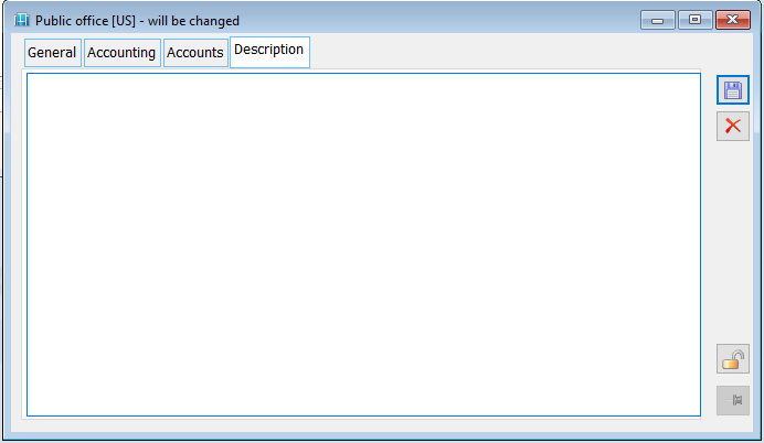 Tax Office, tab: Description