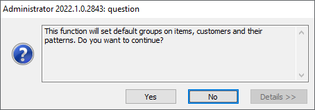 Question concerning the setting of default groups