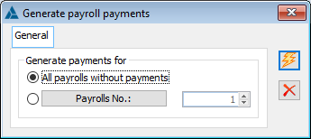 Generating payroll payments