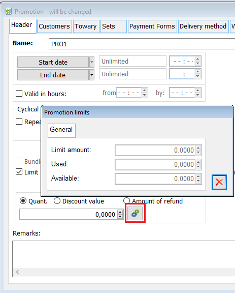 Defining the maximum number of packages/for a contractor