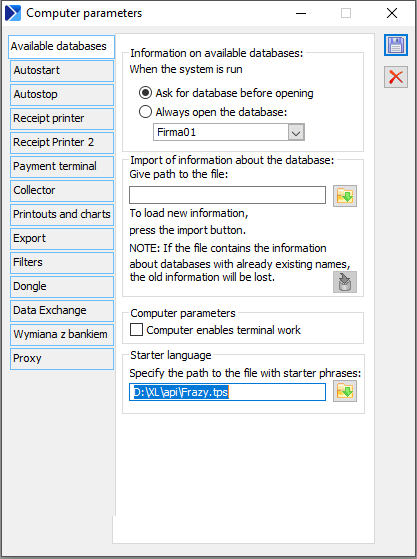 Example path to a file storing translations of System start phrases